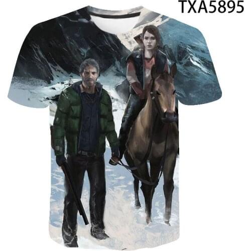 The Last Of Us Part Ii 2 Ellie Funny Cotton T Shirt Graphic Tee the last of us Crew Neck Top Men Women Girls Child Anime Boys