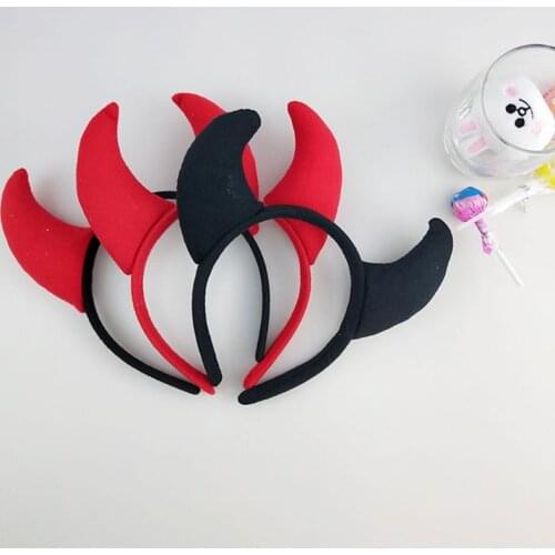 Funny Devil Ears Headband Horns Ear Children Headbands Halloween Party Adults Decoration Props