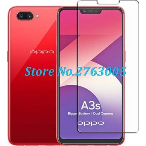 Tempered Glass For OPPO A3s CPH1803 A12e AX5 Realme 1 C1 6.2" Protective Film Screen Protector Phone cover