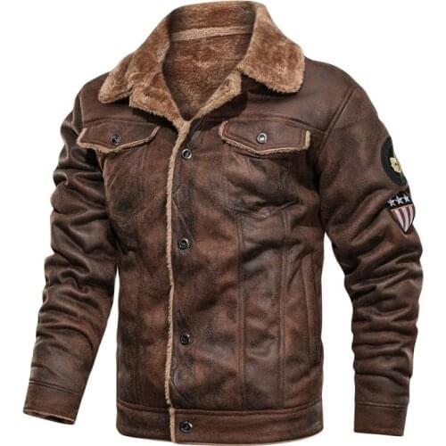 Winter Warm Army Tactical Jackets Men Pilot Bomber Flight Military Jacket Male Casual Thick Fleece Cotton Wool Liner Coat Suede