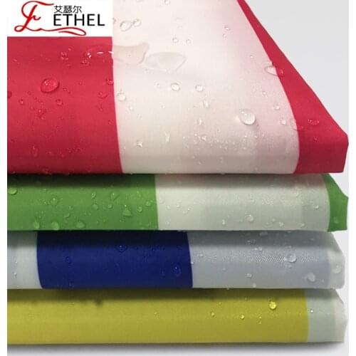 1m*1.5m210d Thin Stylecolour Stripe Waterproof Cloth Tent Oxford PU Coated Cloth Rain Cover Fabric Waterproof Cloth Double Sided