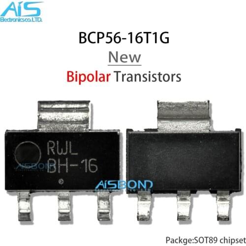 10Pcs BCP56-16T1G BH-16 SOT-223 SOT-89 Bipolar Transistors BJT 1A 100V NPN SOT-223-4