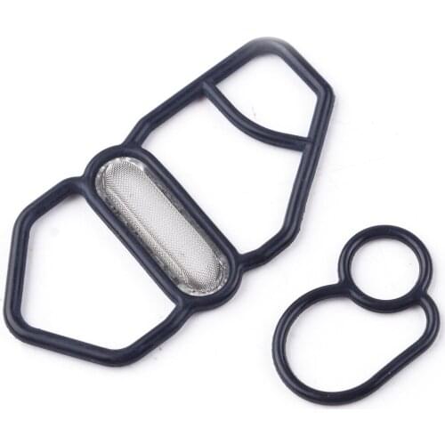 2pcs Car Upper & Lower VTEC Spool Valve Solenoid Gasket Fit For Honda B16A2 B18C1 Civic Del Sol Si Prelude