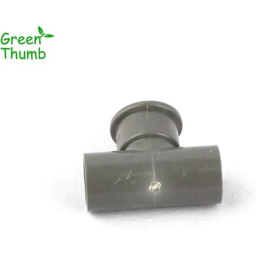 2pcs 1/2 Inch Female Thread PVC Tee Inner Diameter 20mm Brass Tee Horticulture Irrigation PVC Fittings