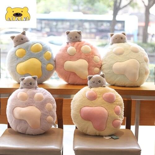 AIXINI Cute Cat Paw Pillow Chair Cat Paw Cushion Animal Toy Cat Paw Chair Cushion Plush Blanket Doll Soft Stuff Gift Girlfriend