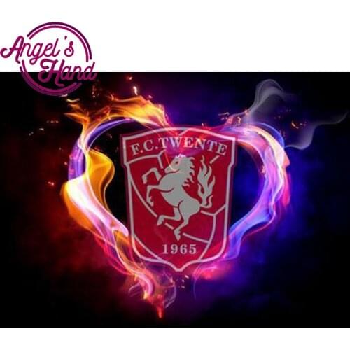 5d diy diamond embroidery full square round drill 5d F C Football badge diamond painting horse Rhinestone mosaic home decoration