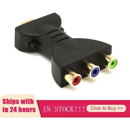 AV Digital Signal -compatible To 3 RCA Audio Adapter Component Converter Video Audio Adapter AV Component Converter