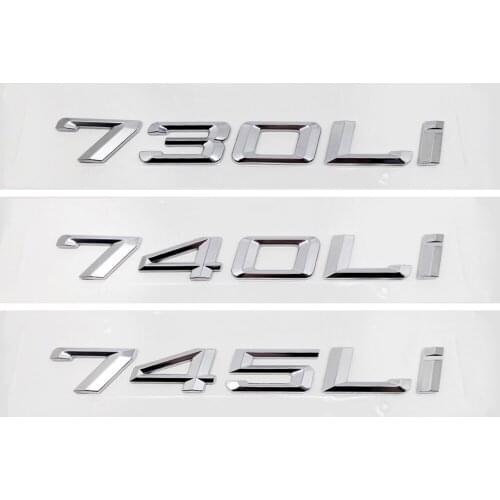 Auto Accessories Decoration Car Badge Trunk for BMW 730LI 740LI 745LI 750LI 760LI M2 M3 M4 X1 X3 GT M2 M3 E32 G30 G38 F01 F30