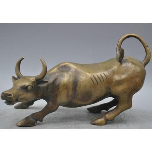 Bi002026 11 Bronze Animal Ferocious Danger Spanish Bull Bullfighting Sculpture Statue