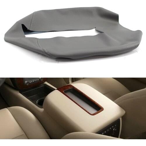 Center Console Arm Rest Lid Cover Auto Accessories Armrest Cover Leather Synthetic for Chevy Tahoe Suburban 07-13