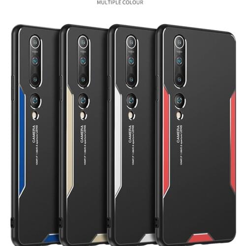 100pcs/lot Hard Metal+Soft TPU Phone Case For Xiaomi 9 10 Note 10 CC9 Pro CC9e A3 9 Lite For Redmi 9 Note 8 Pro 8T 8A Bumper