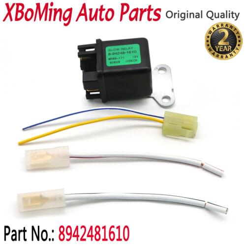 12V Mover Part Preheating Relay Glow Plug For Kubota Yanmar For Isuzu Hitachi ZAXIS27U ZAXIS50U ZAXIS40U 8-94248-1610 8942481610