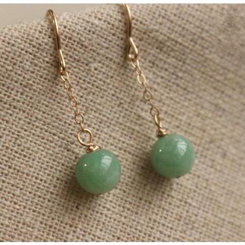 Natural Jade A Jade Earrings Long Jade Earrings Earrings Pendants