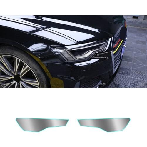 For Audi A6 C7 C8 2011-2021 Auto Car Headlight Vinyl Film Smoke Black Light Protector Sheet Sticker Waterproof Cover Styling
