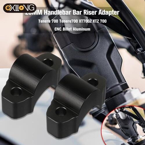 For YAMAHA TENERE 700 20MM Height Handlebar Risers Handguards Handlebar Hand Guard Protector Bracket Heel Protective Cover Guard