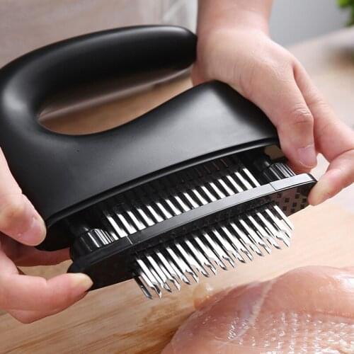 48 Blades Needle Meat Tenderizer Stainless Steel Knife Meat Beaf Steak Mallet Meat Tenderizer Hammer Pounder Cooking Tools