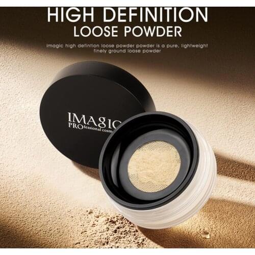 IMAGIC Oil Control Loose Powder Face Makeup Waterproof Skin Finish Powder Face Setting Makeup Concealer Waterproof Cosmetic