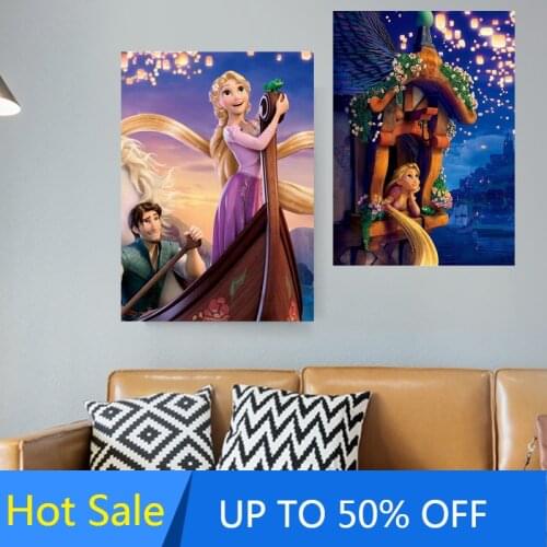 Disney Princess Canvas Painting Alice In Wonderland Cartoon Wall Art Nordic Posters And Prints Pictures For Living Room Decor