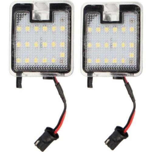 2Pcs 18 SMD Ultra Bright LED Rearview Mirror Light for Ford Kuga Focus Mondeo Welcome Light