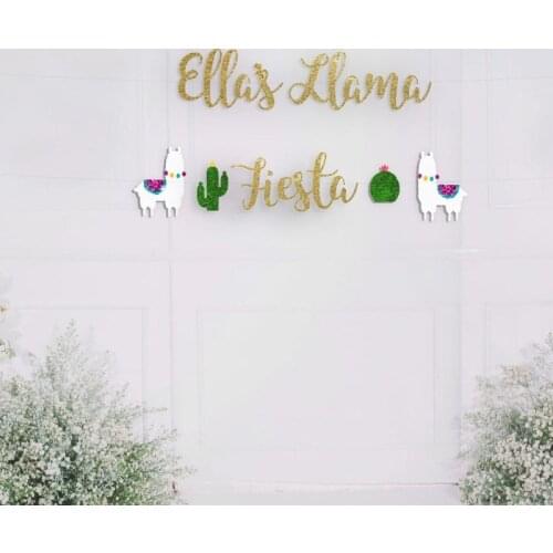 Custom Llama and Cactus banner, Birthday Decoration, Personalised name llama fiesta birthday,Llama Fiesta Cactus Party
