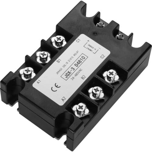 Latest 40A 25A 10A DC control AC three phase industry SSR solid state relay Load Voltage 24-480VAC Control Voltage 3-32VDC