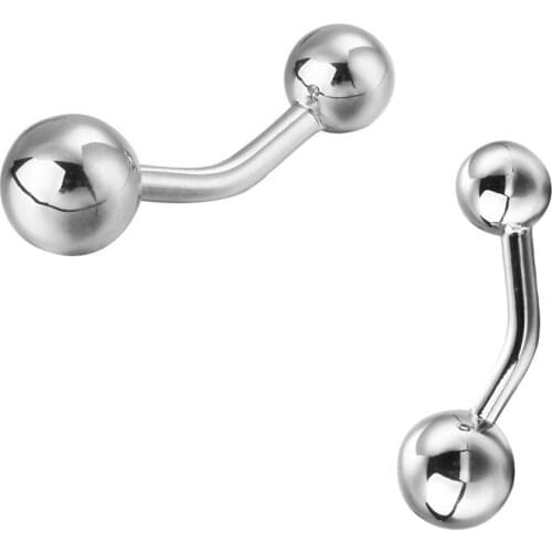 New mens Fashion Jewelry Silvery Cufflinks golden beads Cufflinks wholesale and retail pulley3 pair pack sale