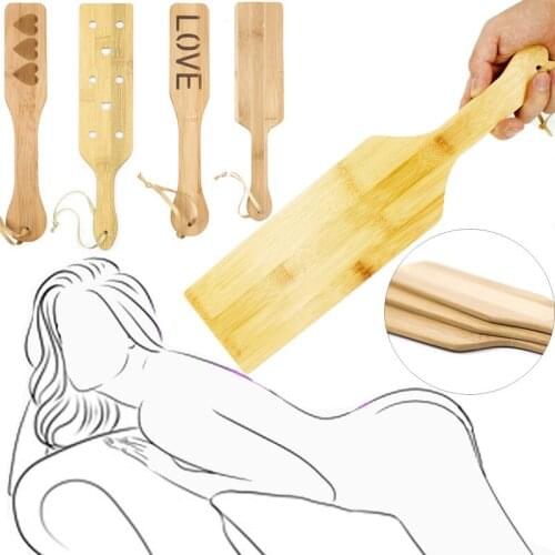 Large Size Bamboo Wood Board Beat Whip Sex Aid Spanking Paddle Fetish Flogger Slave Bondage BDSM Torture Game Sex Toy For Woman