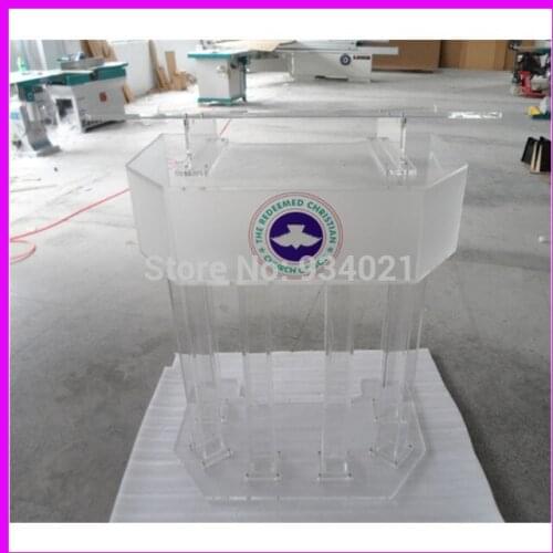 Clear Large Plexiglass Pudium / Acrylic High Grade Lectern