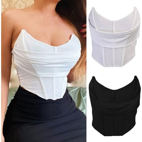 Sexy Corset Gothic Underbust Waist Cincher Bustiers Top Workout Shape Body Belt Recovery Corset Strapless Corset Top