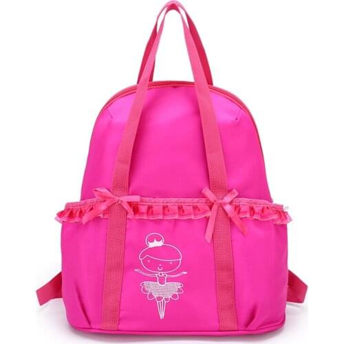 Ballerina Girl Dance Bag Ballet Dance Handbags Girls Sports Backpacks Embroidered Gym Bags for Kids Messenger Bag