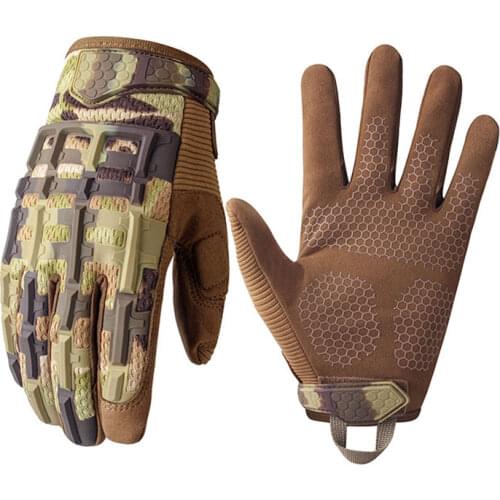 Outdoor Tactical Gloves Military Multicam Full Finger Gloves Army Anti-skip Gear Airsoft Biking Shooting Paintball Camo Gloves
