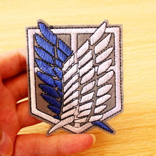 Japan Cartoon Patch DIY Hook Loop Patch Anime/Embroidered Patches For Clothing Anime Patch Sew/Iron On Patches On Clothes Stripe
