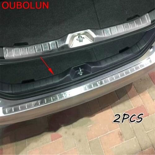 For TOYOTA VOXY NOAH 80 Series R80 Rear Trunk Deck Bumper Protector Panel Boot Cover Stainless Steel Trim Door Sill Car styling