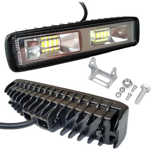 1-2Pcs 36w DRL LED Spot Flood Work Light Aluminum Worklight For Auto Motorcycle 12V Led Headlight For Off Road Vehicle Car Truck