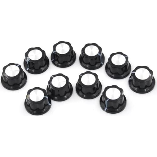 10pcs Black MF-A01 bakelite potentiometer potentiometer knob cap diameter 20MM
