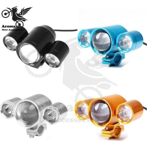 2017 brand new with switch fog light spot light lamp scooter motorbike lighting extra moto additional light motorcycle headlight