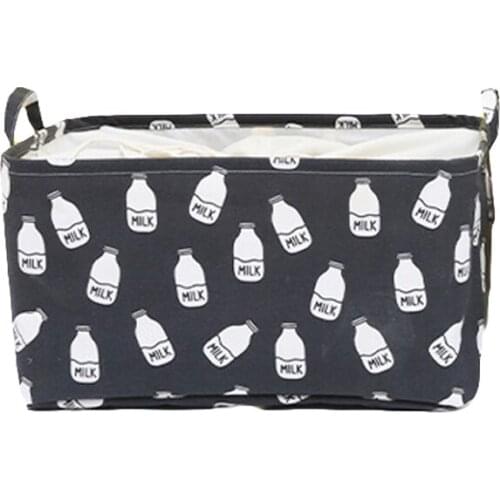 3PCS / LOT Dustproof Drawstring Box Square Quilt Clothes Organizer Storage Basket Canvas Big Hamper 60*40*30cm