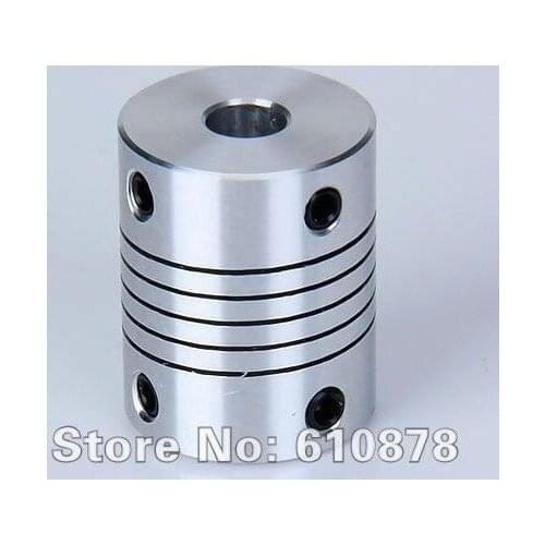 Aluminium Flexible CNC Stepper Motor Shaft Coupler,Inner Diameter: 6*6, Out Diameter:25*19mm