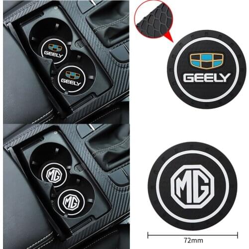 Car anti-slip pad Cup Holder Mat Pad Bottle For Skoda Kodiaq Scala Karop Kamiq Octavia Rapid Fabia Superb