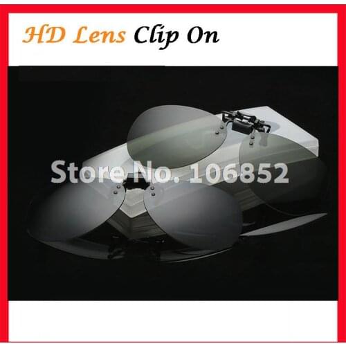 Free Shipping 20pcs C026 PC Glasses Sunglass Sunglasses Eyeglasses Clip On dark Green Grey Yellow