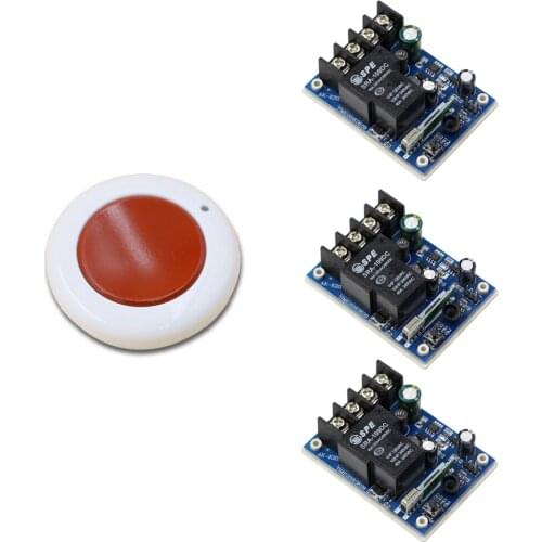 DC 12V-48V Wireless Remote Control Switch System 1CH Relay Wireless Power Light Switch Remote ON/OFF Receiver Transmitter