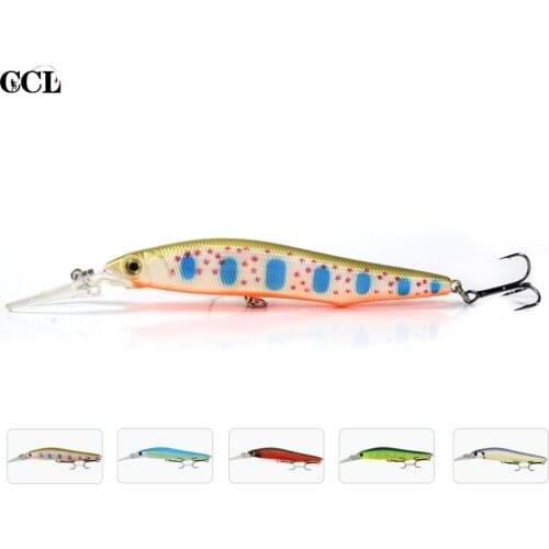 CCLTBA 140mm 15g Hard Body Wobblers Artificial Bait Deep Crank Floating Minnow Lure Pike Musky Fishing Lure