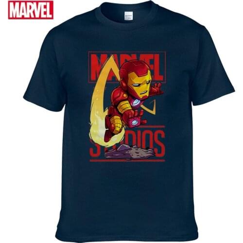 Marvel The Avengers Tony Stark Iron Man short sleeve t-shirts Summer shirts for men graphic t shirts Womens cotton t-shirt #15
