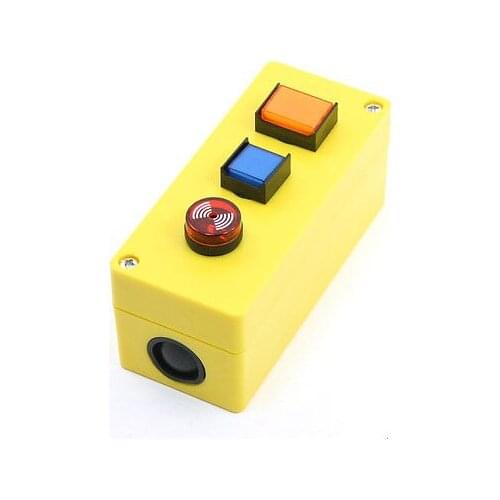 Blue Indicator Button Orange Momentary Button Buzzer Station Control Switch