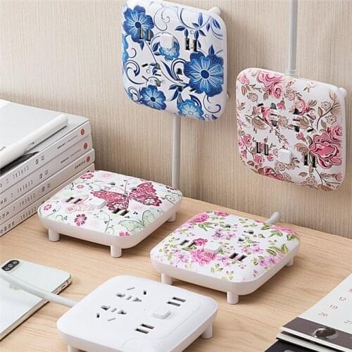 Exquisite pattern Universal International Plug Adapter 10A Multifunction USB Port Travel Power Charger Adaptor converter Plug