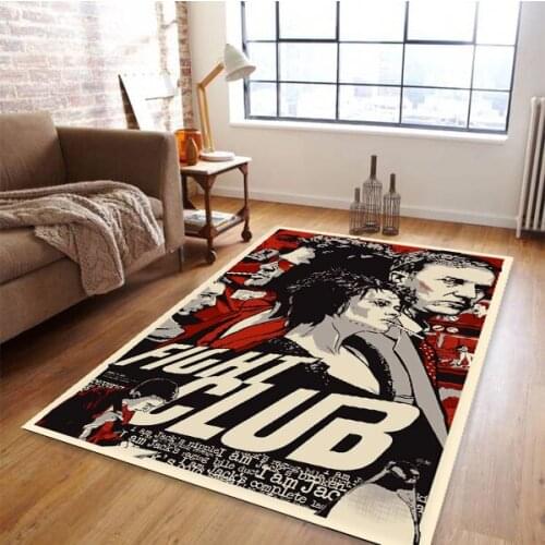 Fight Club Patterned Carpet ,Non Slip Floor Carpet,Teens Carpet,Turkish Rug