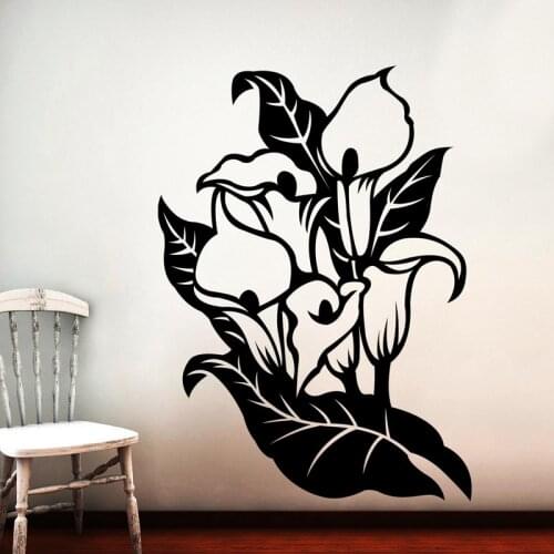Creative Hollow Out Flowers Wall Sticker Removable Self Adhesive Home Decor Wall Decals Vinyl Murals