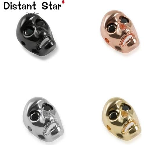 14*10mm Mask Zircon Eye High Quality Brass Cubic Zirconia Diy Bead Bracelet Jewelry Making Accessories Connector Discovery Hole