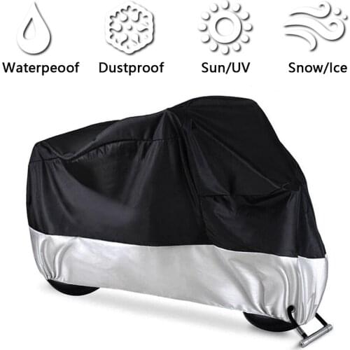 Motorcycle Cover Bike All Season Waterproof Dustproof UV Protective Outdoor Indoor Moto Scooter Motorbike Rain Cover