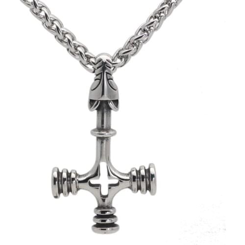 Men Viking Stainless steel Wolf mjonirl Necklace with Valknut gift bag